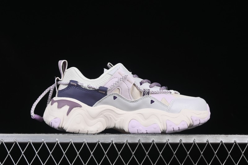 Fila Fusion Retro Mars Running Shoes with Lace-Up Design and Cushioned Sole - F12W432101FGO