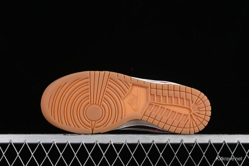 Nike Dunk Low SB Casual Sneakers in Strawberry Bear Colorway - DD1503-603