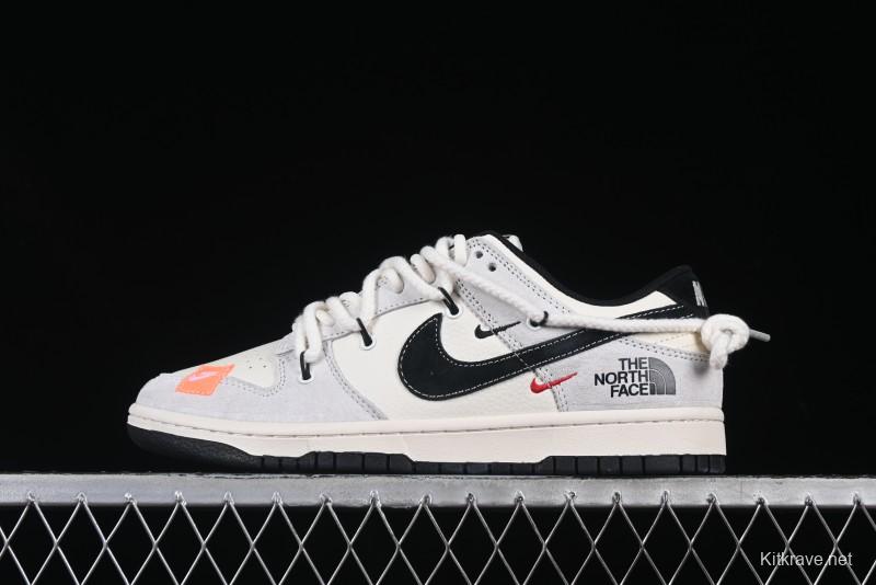 Nike SB Dunk Low The North Face Collaboration Strap Patch Black Hook Anniversary High-End Custom Low-Top Casual Skate Shoes - YC5066-257