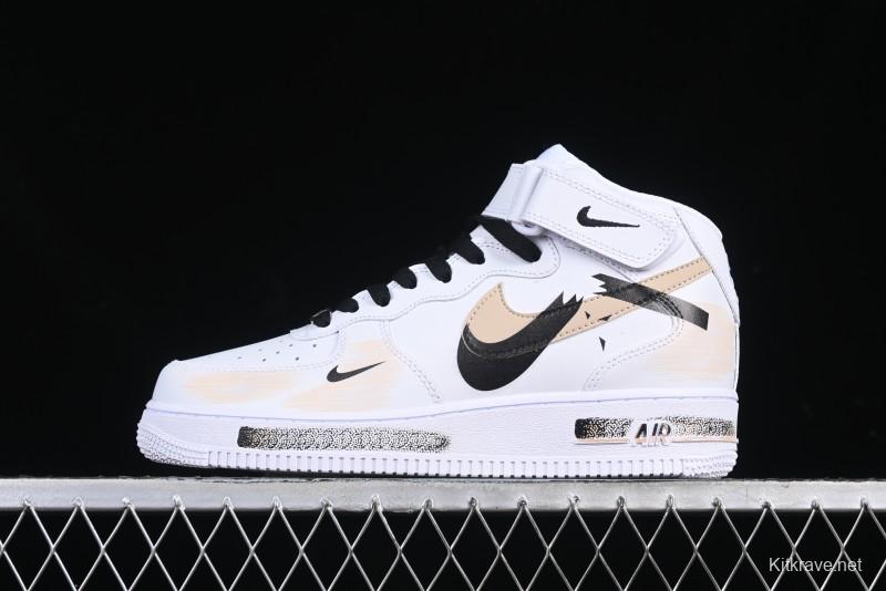 Nike Air Force 1 '07 Mid Broken Hook Spray Paint Anime Theme Casual Sneakers - ZH0316-058
