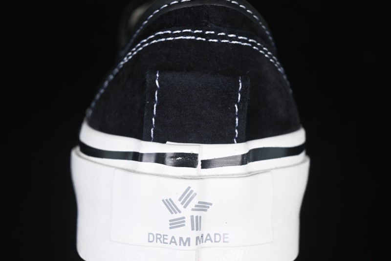 Kamiya Vulcanize Sneaker 23AW High-End Line Mihara Yasuhiro Dissolve Black White Suede Casual Low-Top Canvas Shoes - M.C3