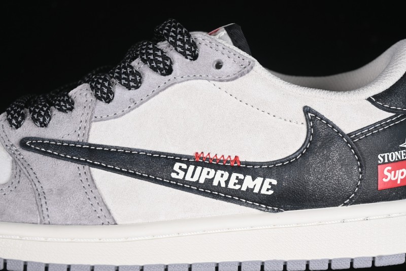 Nike Travis Scott x Fragment Design x Air Jordan 1 Low OG SP AJ1 Retro Sneakers - DM7866-050