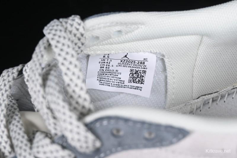 Nike Travis Scott x Fragment Design x Air Jordan 1 Low OG SP AJ1 Snake Year Limited Gold Snake Low-top Casual Sneakers - XZ2025-288