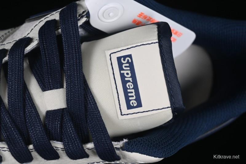 Nike Air Force 1 '07 Low Supreme Collaboration Navy Blue Line Low-Top Casual Sneakers - XZ6188-019