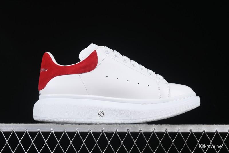 Alexander McQueen Oversized Sneakers with Red Suede Heel Detail - D.E5
