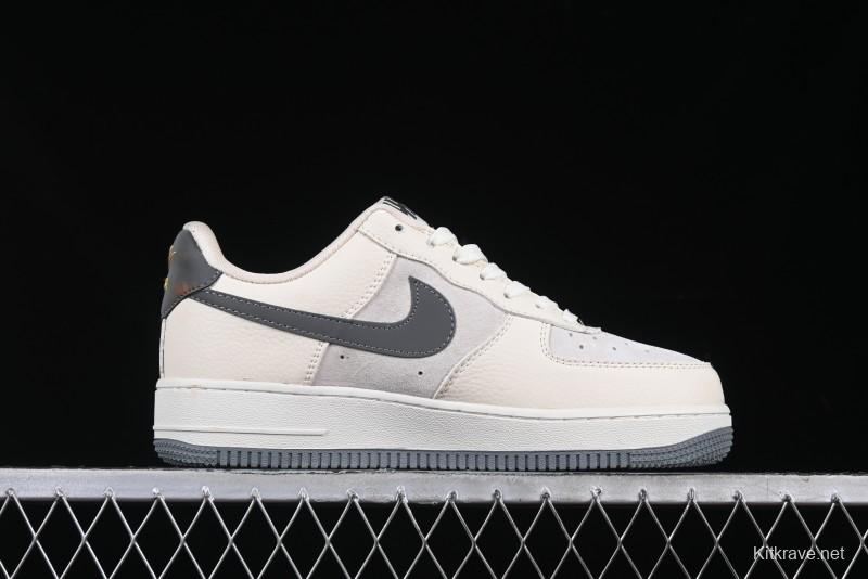 Nike Air Force 1 '07 Low UN Collaboration Beige Grey Metal Tag Casual Sneakers - DF0188-023