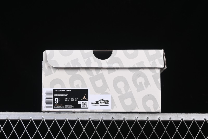 Nike Air Jordan 1 Low AJ1 The North Face Collaboration Dark Camouflage Custom High-End Retro Basketball Shoes - DM9188-013
