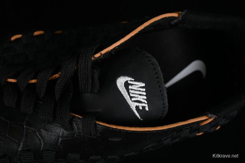 Nike Air Footscape Woven Asymmetrical Woven Slip-Resistant Low-Top Lifestyle Sneakers - FQ8129-010