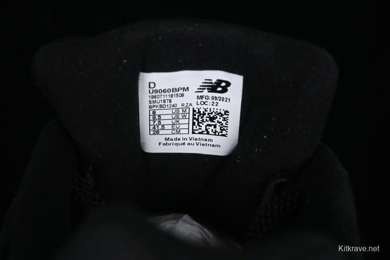 New Balance 9060 Retro Casual Running Sneakers with ABZORB Cushioning Technology - U9060BPM