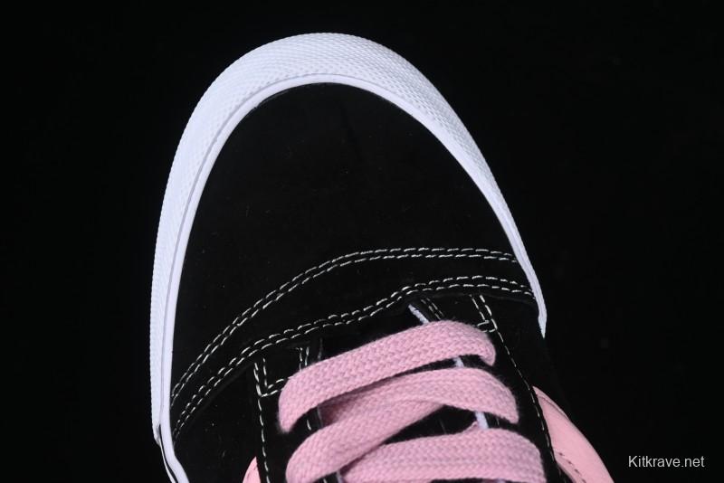 Vans Knu Skool Black Pink Color Comfortable Fashion Anti-Slip Wear-Resistant Low-Top Casual Skate Shoes - VN0009QCB9P