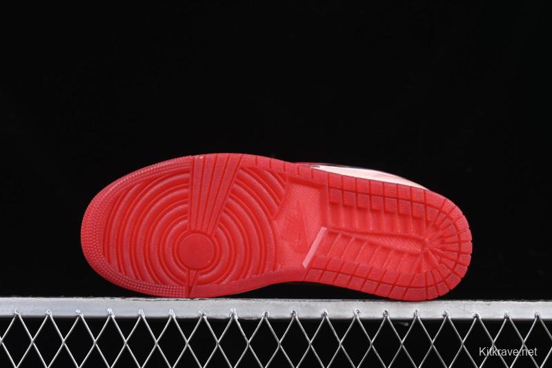 Nike Air Jordan 1 Low AJ1 Valentine's Day Jelly Pink Low-Top Lifestyle Basketball Shoes - HF3174-600