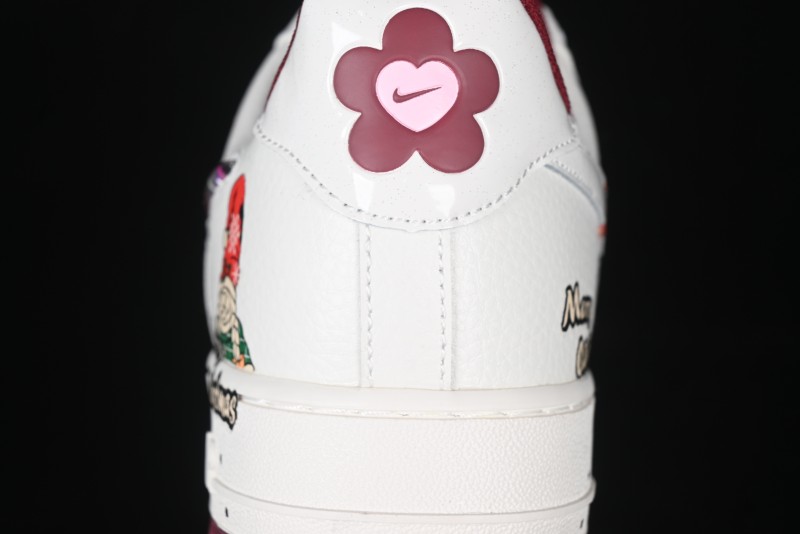 Nike Air Force 1 '07 Low "Grandma Christmas" Limited Edition Custom Casual Sneakers - FZ5068-616