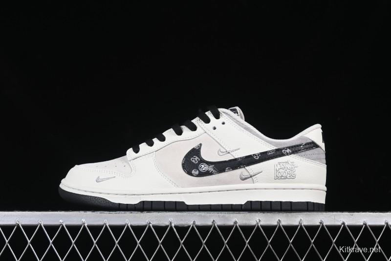 Nike SB Dunk Low Stussy Anniversary Custom Low-Top Casual Skate Shoes - DJ2024-055