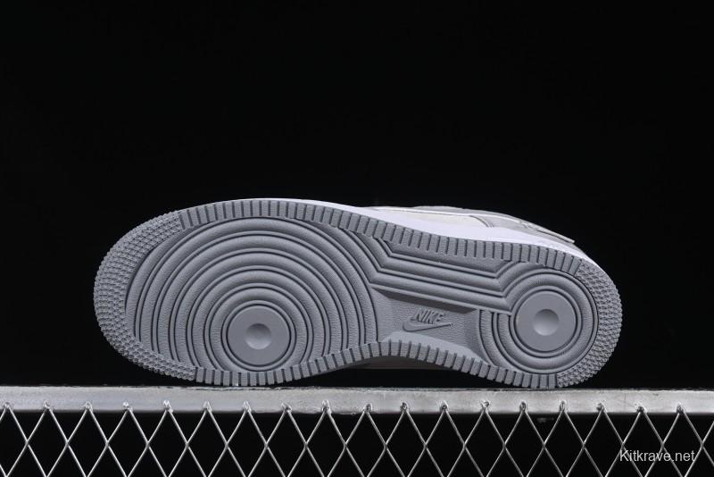 Nike Air Force 1 '07 Low Chrome Hearts Collaboration Silver Grey Low-Top Casual Sneakers - FZ0188-032