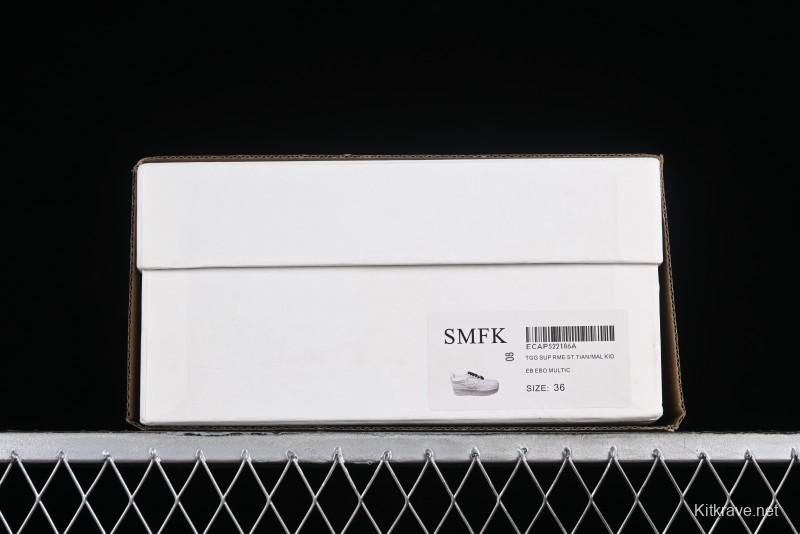 SMFK Comfortable Chunky Sole White Sneakers - T.D4