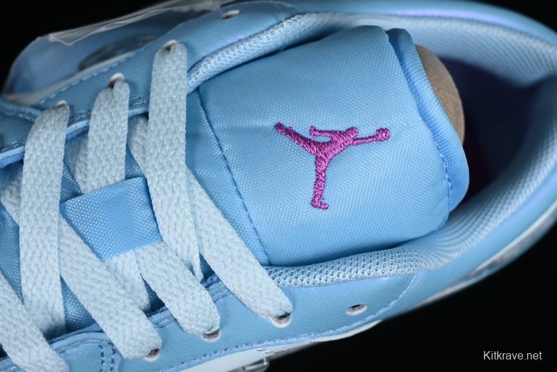 Nike Air Jordan 1 Low Custom Black Green Casual Sneakers - FN7366-400