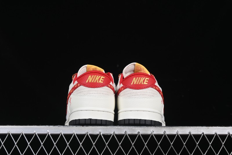 Nike SB Dunk Low Year of the Snake Series Monogram Red Swoosh Anniversary Custom Low-Top Casual Skate Shoes - DJ2024-081