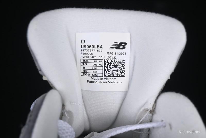 New Balance NB9060 Series Retro Casual Running Shoes with ABZORB Cushioning - U9060LBA