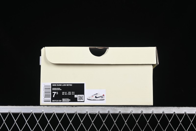 Nike SB Dunk Low Supreme Collaboration Grey Blue Woven Label Anniversary High-End Custom Low-Top Casual Skate Shoes - BB7518-026