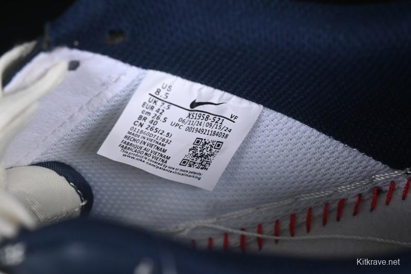 Nike Air Force 1 '07 Low The North Face Collaboration Blue Red Double Swoosh Casual Sneakers - XS1958-521