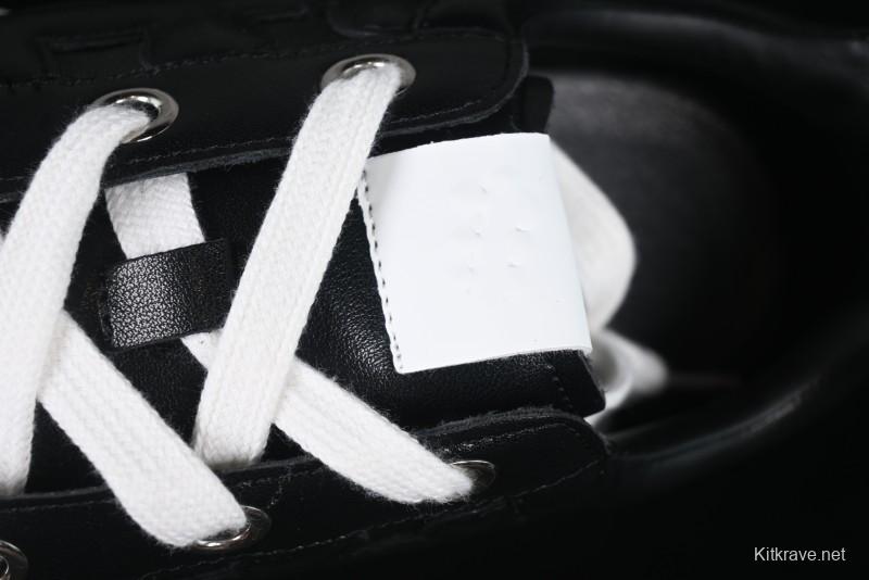 Shoot Brand Replay Black Plum Retro Comfort Leather Anti-Slip Platform Low-Top Casual Sneakers - AJD4