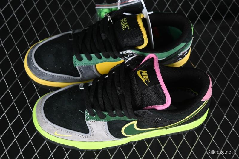 Nike Dunk Low "What The Ducks" Oregon Ducks Football Team Low-Top Casual Sneakers - HV1454-001