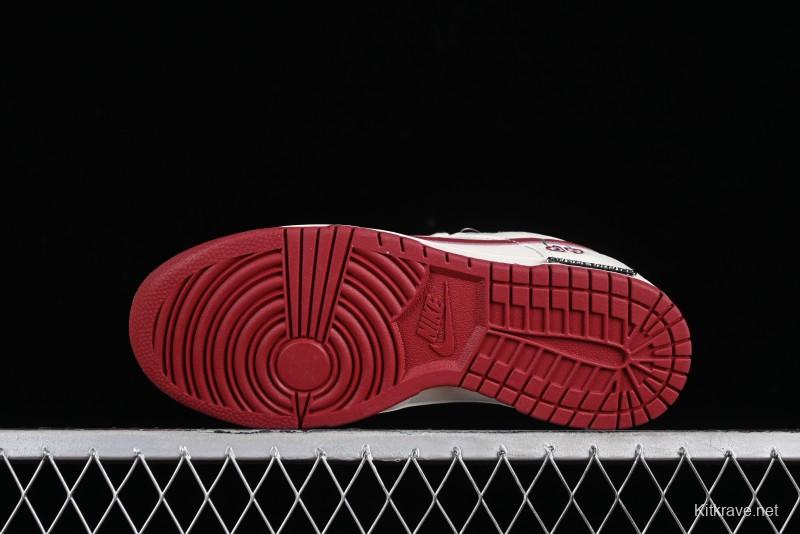 Nike SB Dunk Low Valentine's Day Limited Edition - Cherry Valentine Anniversary High-End Custom Low-Top Casual Sneakers - XX2025-312
