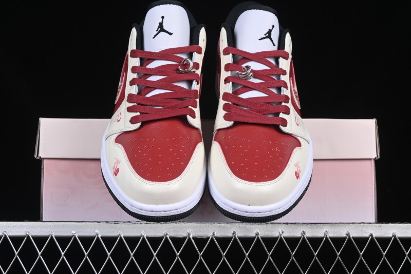 Nike Air Jordan 1 Low OG Retro Basketball Shoes Snake Year Limited Edition - 553558-132