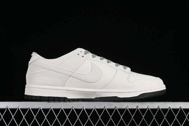 Nike SB Dunk Low LV Collaboration - Double Swoosh Beige Black Anniversary High-End Custom Low-Top Casual Sneakers - XX2025-307