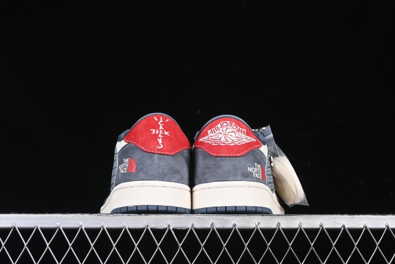 Nike Travis Scott x Fragment Design x Air Jordan 1 Low OG SP AJ1 CDG White Grey Low Top Casual Sneakers - DM9288-005