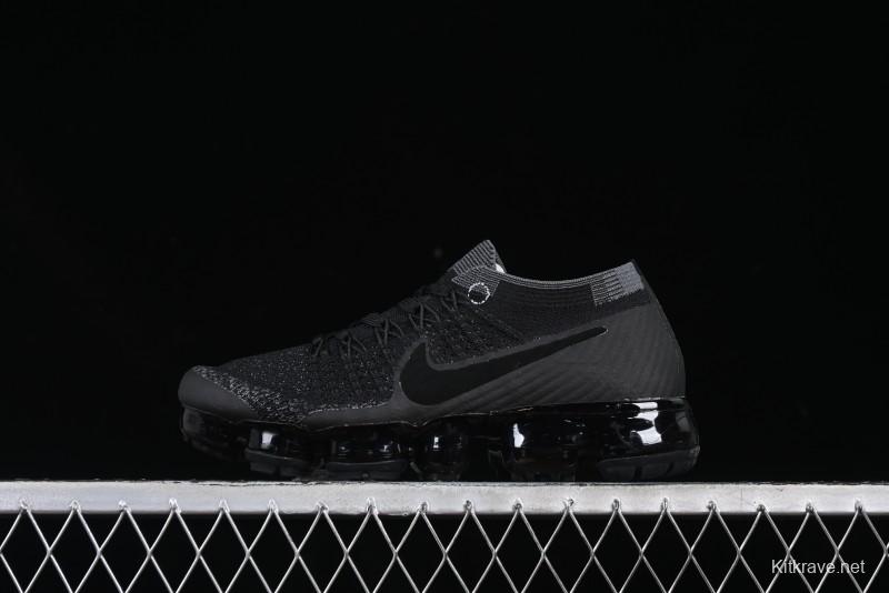 Nike Vapormax Flyknit Breathable Casual Running Shoes with Full-Length Air Cushion - 849558-007