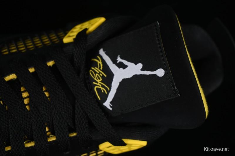 Nike Air Jordan 4 Retro Basketball Shoes Thunder - DH6927-017