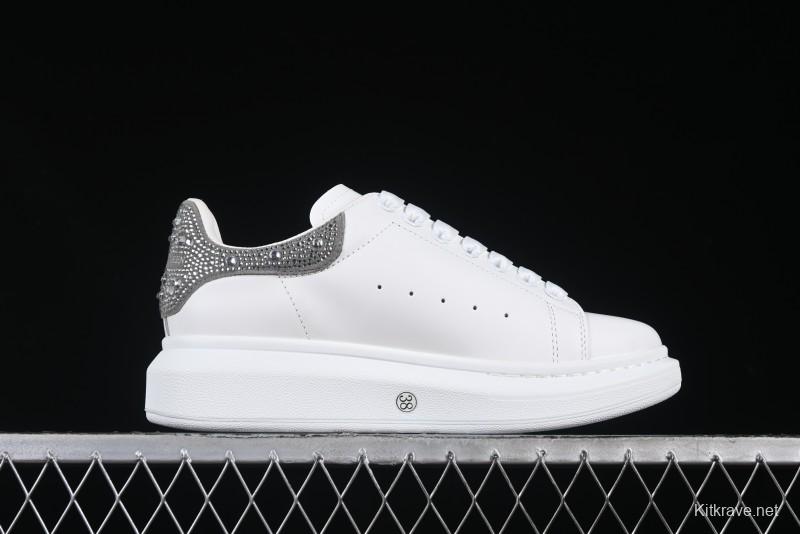 Alexander McQueen Oversized Sneakers with White Rhinestones - D.E5