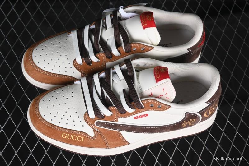 Nike Travis Scott x Fragment Design x Air Jordan 1 Low OG SP Sneakers - DM9288-011