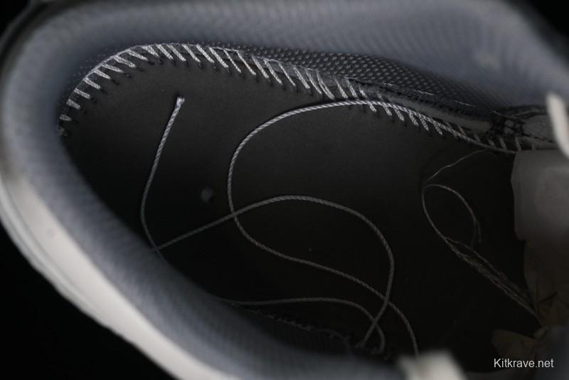 Nike Air Jordan 1 Low AJ1 Panda Prank Modern Gray Floral Low-Top Casual Sneakers - 553560-053