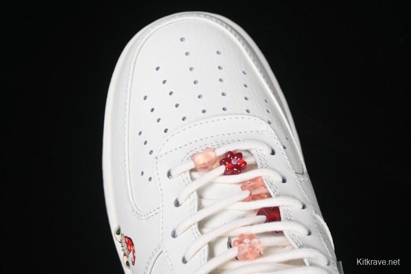Nike Air Force 1 '07 Low "Grandma Christmas" Limited Edition Custom Casual Sneakers - FZ5068-616