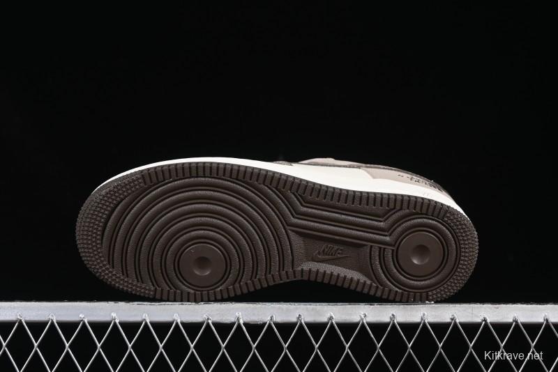 Nike Air Force 1 '07 Low The North Face Collaboration Light Brown Ghost Face Casual Sneakers - KK1988-065