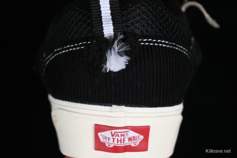 Vans Knu Skool Dragon Whisker Black Blue Slip-Resistant Cushioned Casual Low-Top Sneakers - VN0AUAK335