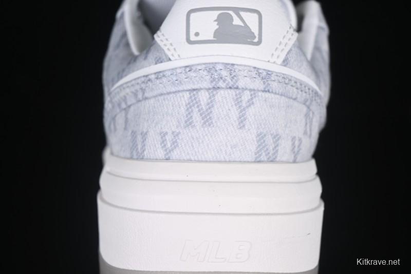 New York Yankees Chunky Liner Mid Denim Monogram Platform Sandals - 3ASXD065N50GRS