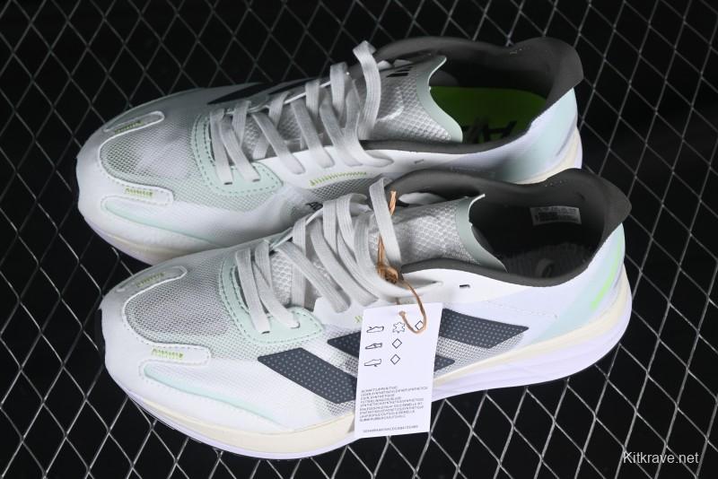 Adidas Lightstrike Pro Running Shoes - White/Black Neon Edition