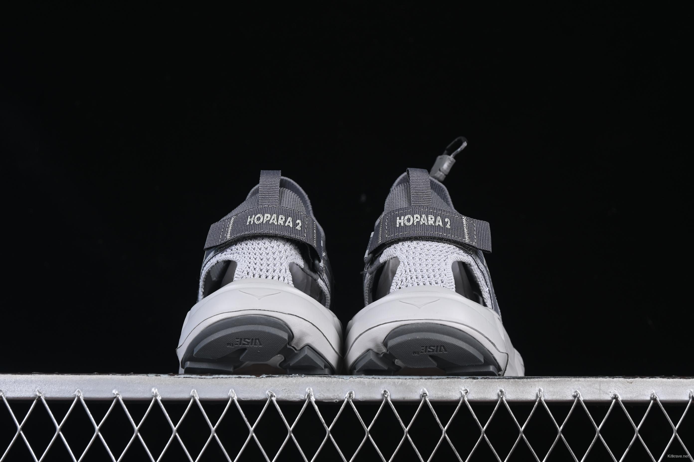 HOKA One One Hopara Gray Adventure Sandals – Trail-Ready Performance Footwear