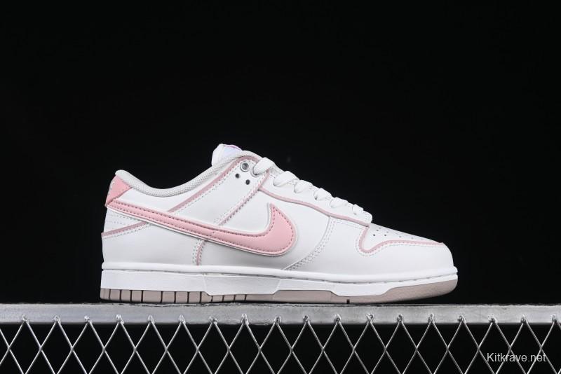 Nike SB Dunk Low Anniversary Premium Custom White Pink Low-Top Casual Skate Shoes - WP0212-013