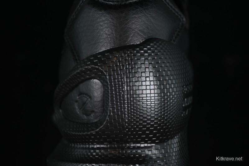 Men's All-Black Premium Leather Sneakers – Sleek & Versatile Design