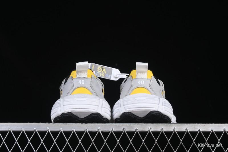 Balenciaga Monday Calf Leather Round Toe Lace-Up Low-Top Casual Shoes - WDWTS1971