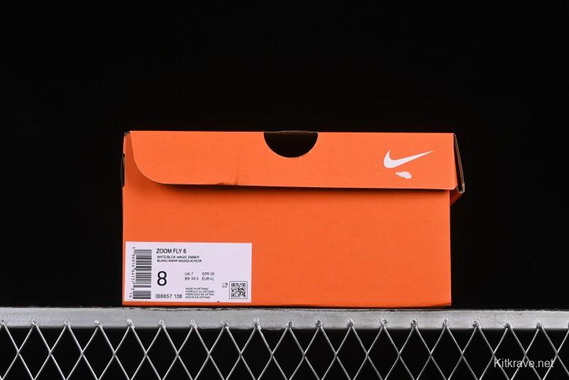 Nike Zoom Fly 6 Lightweight Responsive Running Shoes with Carbon Fiber Plate - IB6657-108