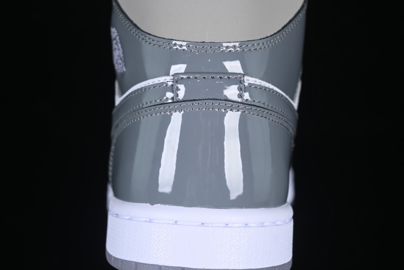 Nike Air Jordan 1 Mid AJ1 White Grey Mid Top Casual Sneakers - HF3193-100