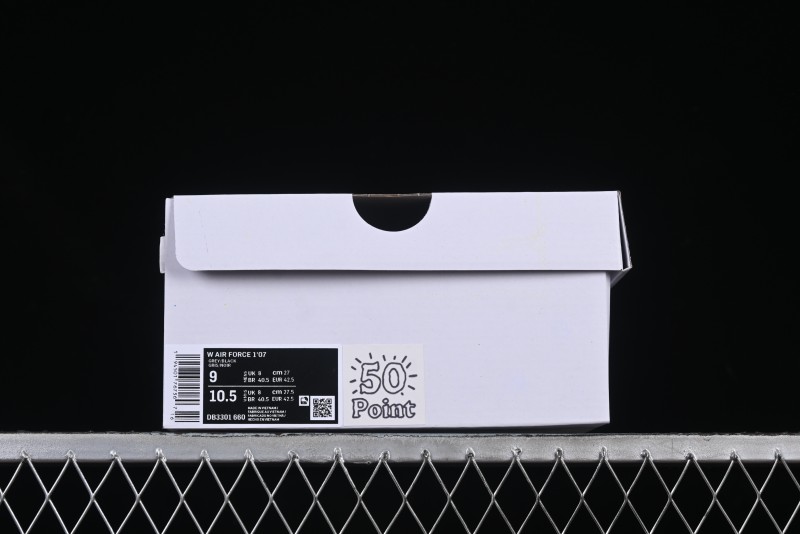 Nike Air Force 1 MVP "Rock Plan" Custom Edition - Black & White