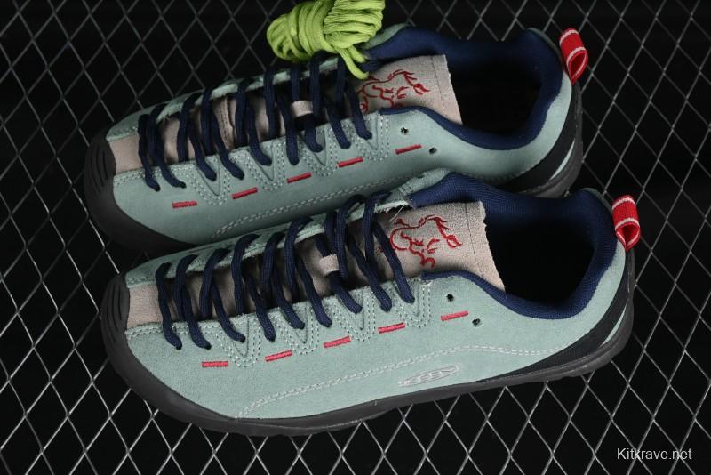 KEEN Jasper Lightweight Outdoor Adventure Shoes – Mint Green & Navy