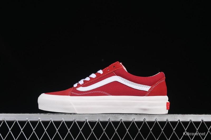 Vans Premium Old Skool 36 Retro Skate Shoes with Full-Grain Leather and Cushioned Insole - VN000D569IJ