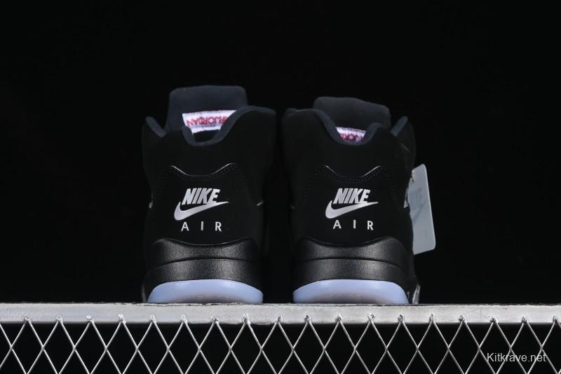 Nike Air Jordan 5 Retro Black "Metallic Reimagined" Basketball Shoes - HF3975-001